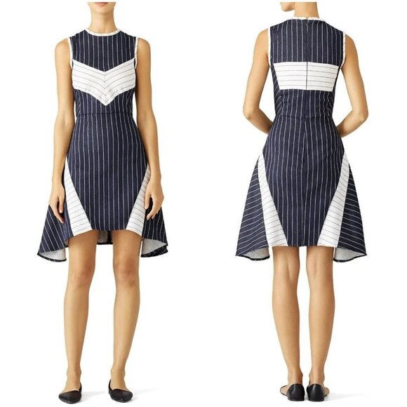 Wai Ming Dresses & Skirts - Wai Ming Navy Pinstriped Joy Dress $425